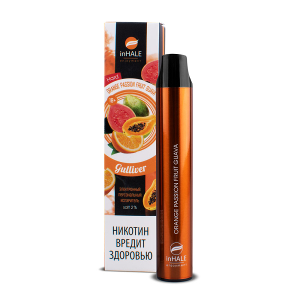 inHale Guliver Hard Orange Passion Fruit Guava (Апельсин Маракуйя Гуава) 1500 затяжек в Якутске