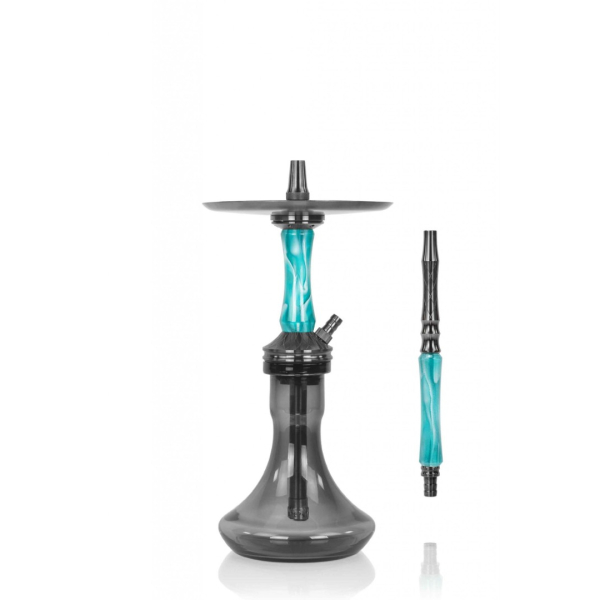 Кальян Ocean Hookah Kaif Small 2 (черный,бирюзовый, 53 см) в Якутске
