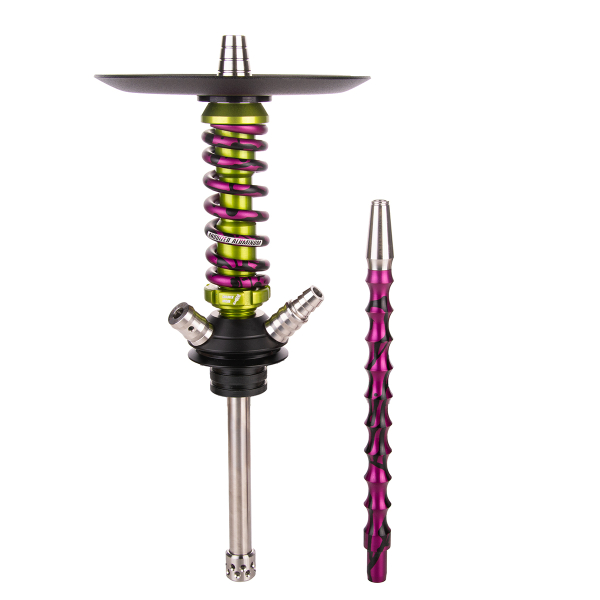 Кальян Mamay Customs Coilover Micro   Салатовый Сплеш Пурпурный в Якутске