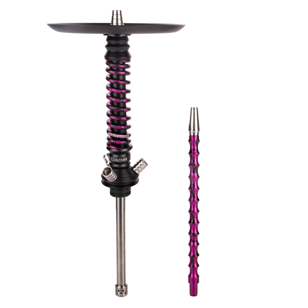 Кальян Mamay Customs Coilover Mini  Чёрный Пурпурный Сплеш в Якутске