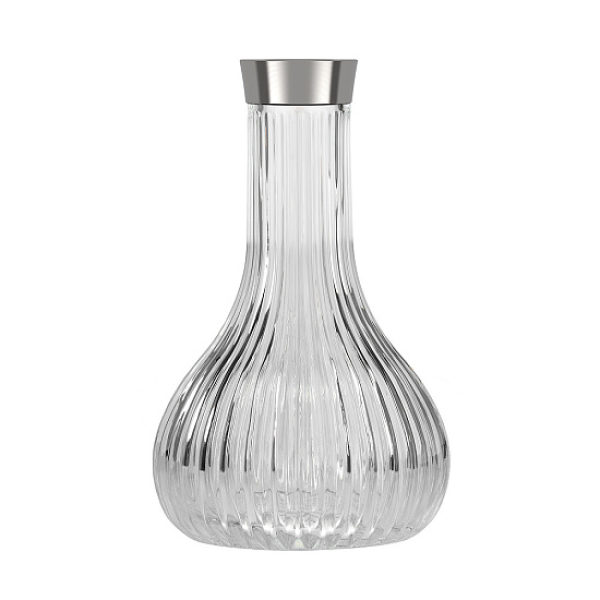 Колба Alpha Hookah Drop Twistlock На Резьбе Прозрачная  Silver в Якутске