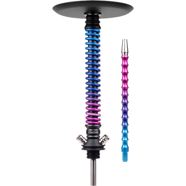 Кальян Mamay Customs Coilover Big Anod Черный Мат Blue Space в Якутске