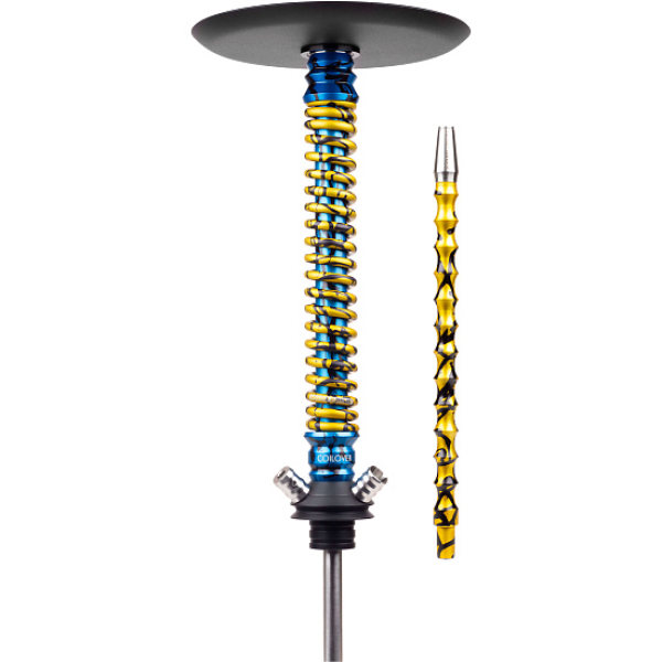 Кальян Mamay Customs Coilover Big Anod Special Blue Splash Gold в Якутске
