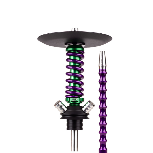 Кальян Mamay Customs Coilovers Micro Anod Green Фиолетовый Лак в Якутске