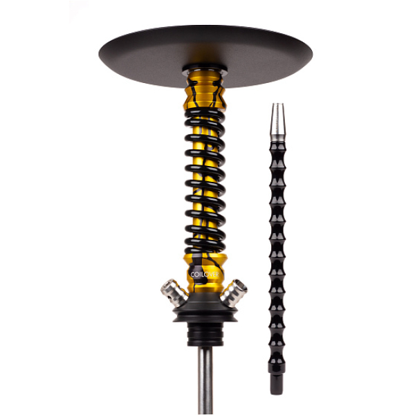 Кальян Mamay Customs Coilovers Mini Anod Gold Splash Черный Глянец в Якутске