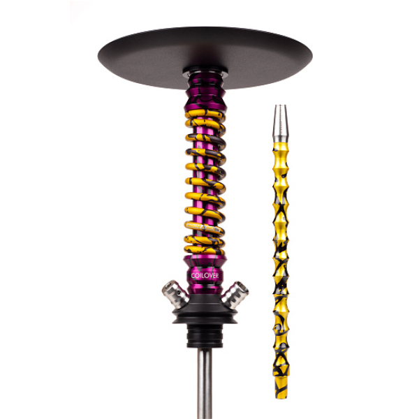 Кальян Mamay Customs Coilovers Mini Special Anod Purple Splash Gold Splash в Якутске